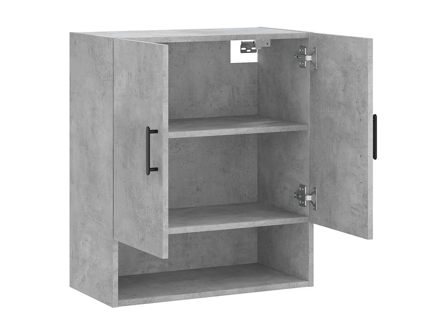 Armário parede 60x31x70cm derivados de madeira cinzento cimento