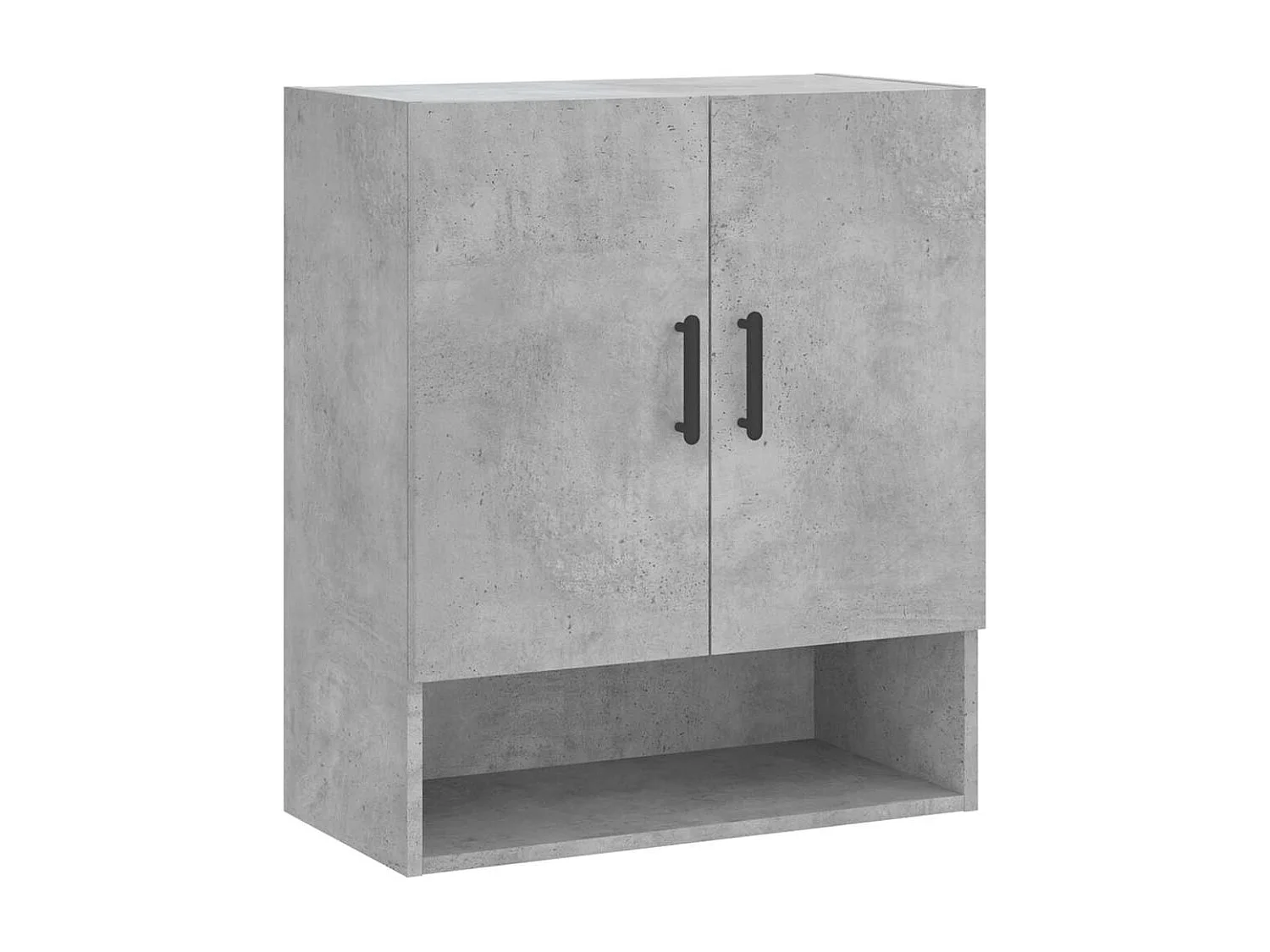 Armoire murale gris béton 60x31x70 cm bois d'ingénierie