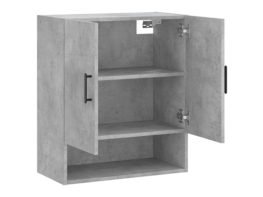 Wandschrank Betongrau 60x31x70 cm Holzwerkstoff