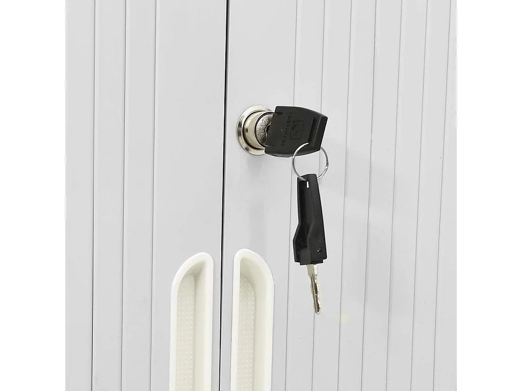 Armoire à portes coulissantes Gris 90x40x90 cm Acier