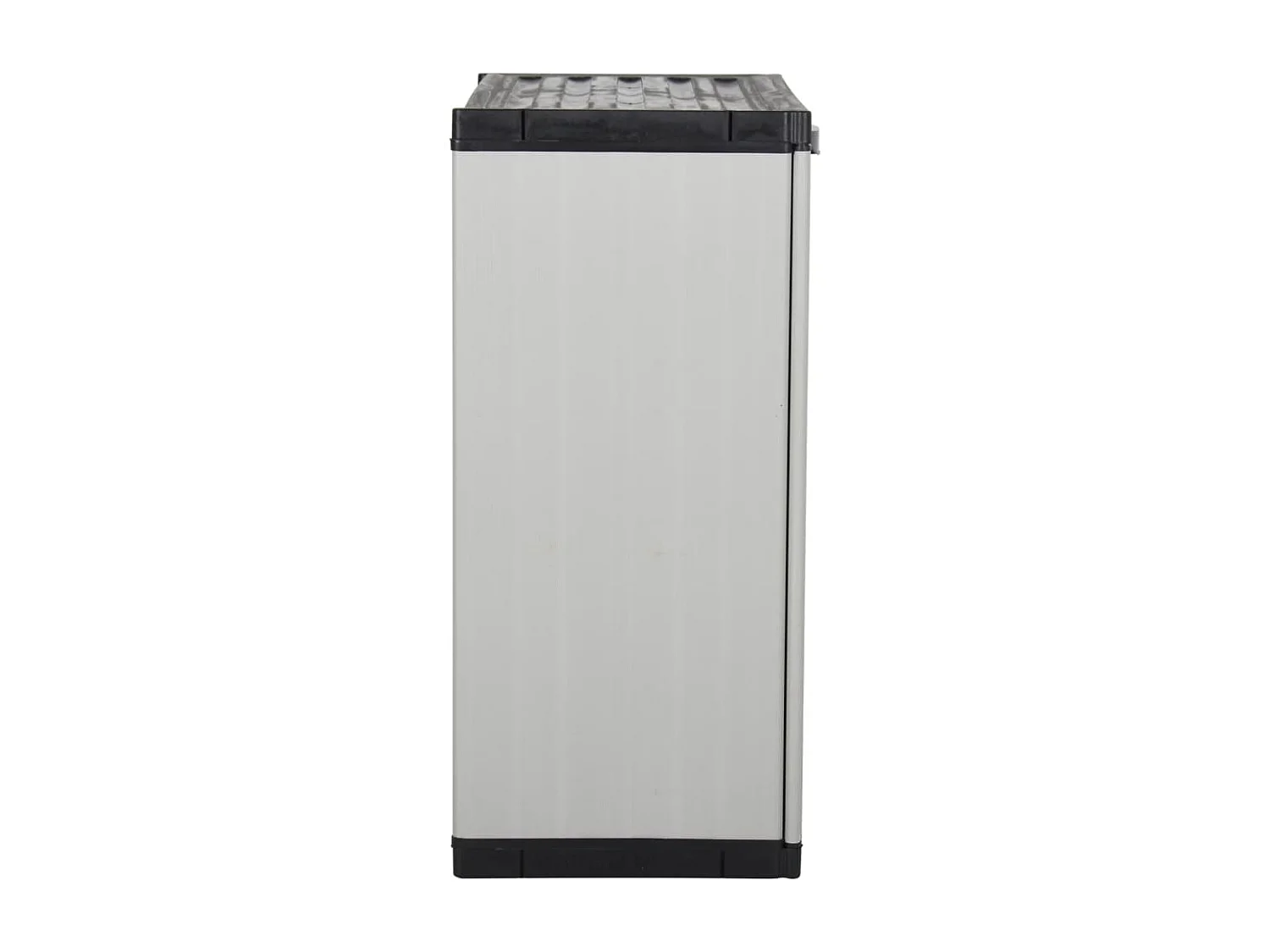 Garten-Lagerschrank mit 1 Boden Grau und Schwarz 68x40x85 cm