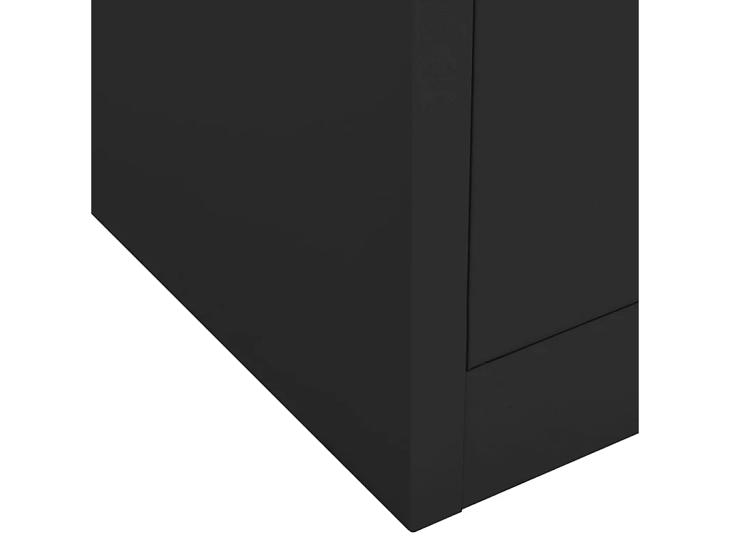 Armoire de bureau Anthracite 90x40x102 cm Acier