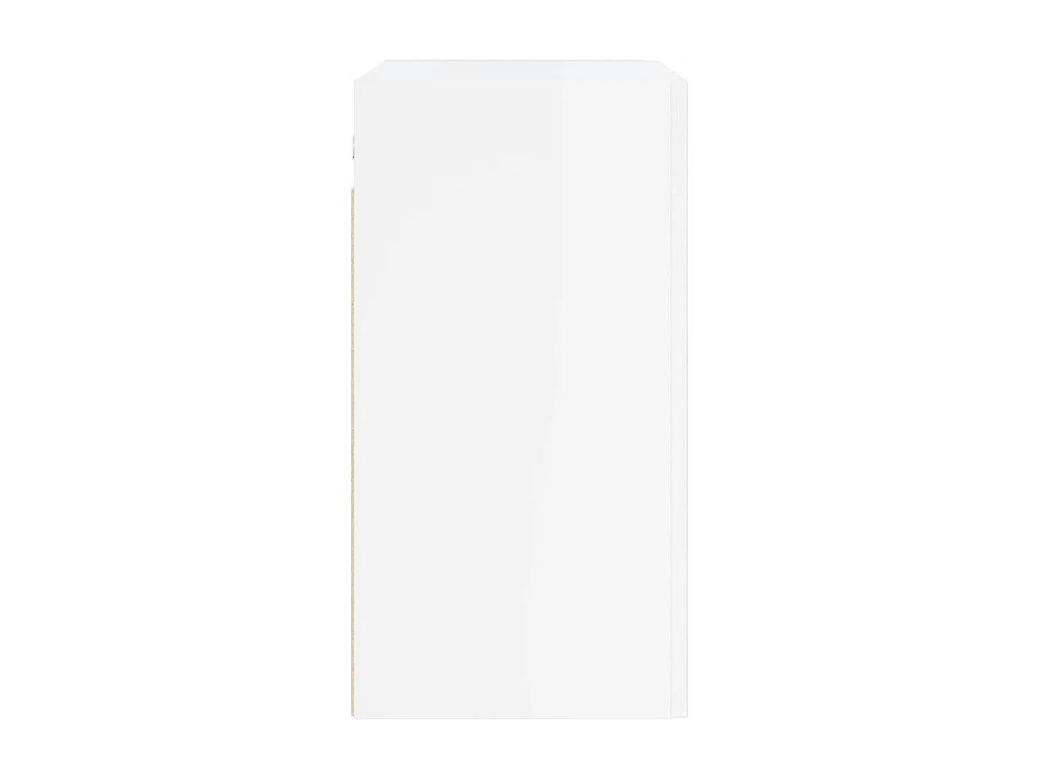 Armário de parede 60x31x60cm derivados madeira branco brilhante