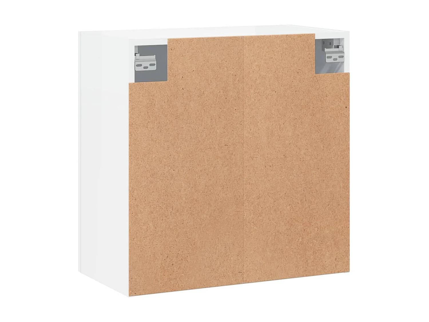 Armário de parede 60x31x60cm derivados madeira branco brilhante