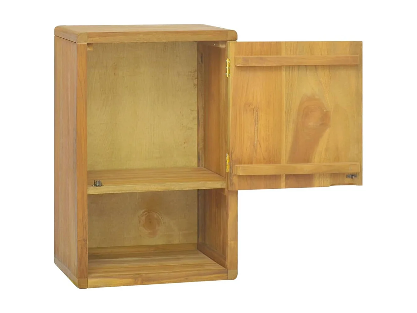 Wand-Badschrank 45x30x70 cm Massivholz Teak