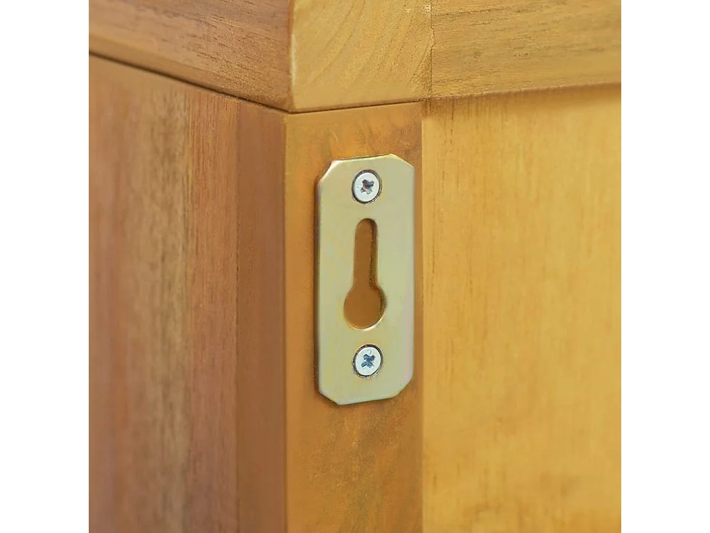 Wand-Badschrank 45x30x70 cm Massivholz Teak