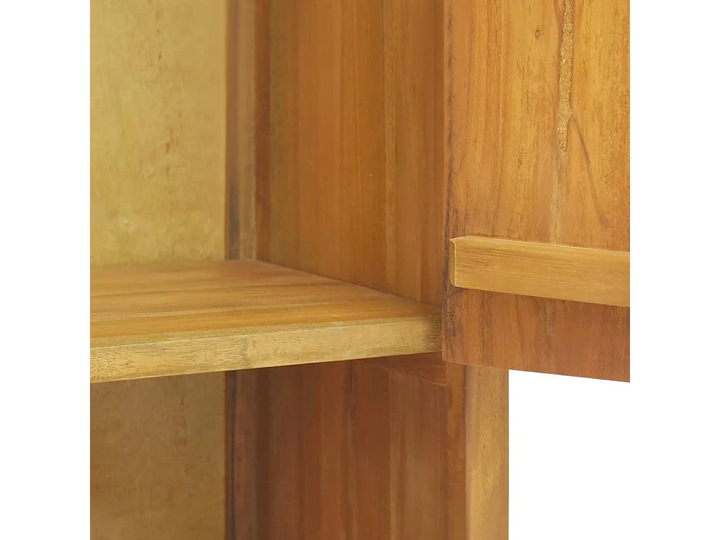 Wand-Badschrank 45x30x70 cm Massivholz Teak