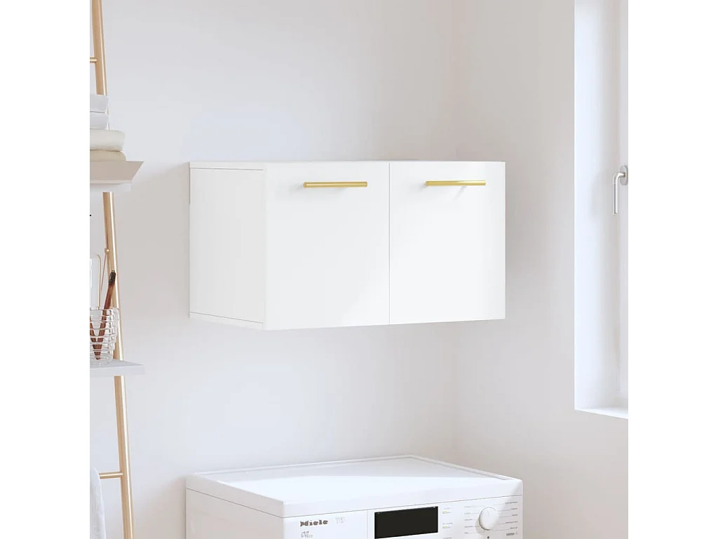 Armoire murale Blanc 60x36,5x35 cm Bois d'ingénierie