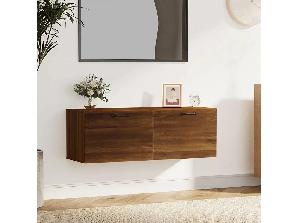 Armoire murale Chêne marron 100x36,5x35 cm Bois d'ingénierie