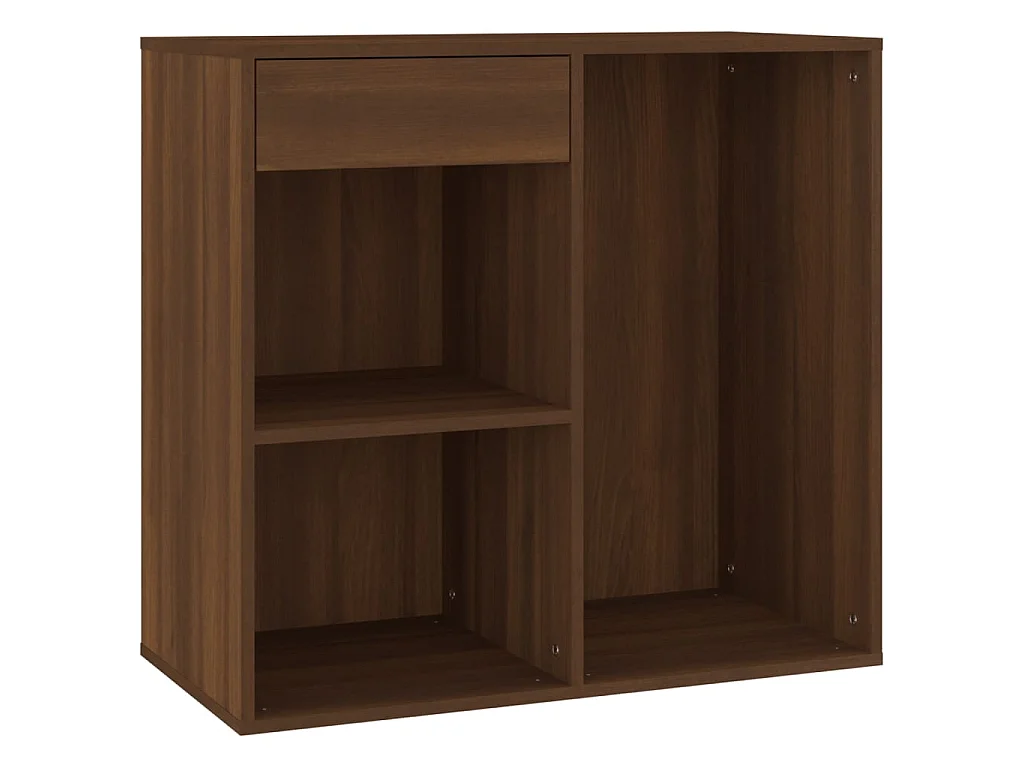 Armadietto per Cosmetici Rovere Marrone 80x40x75 cm in Legno