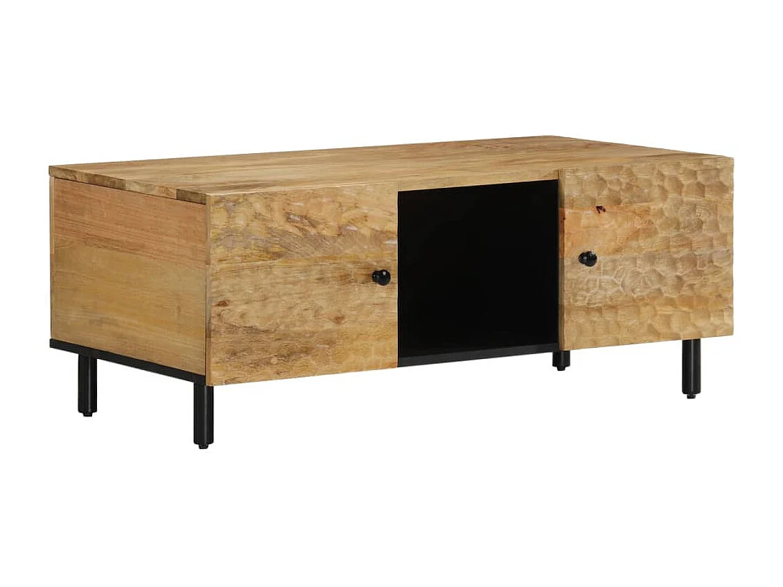 Couchtisch 100x54x40 cm Massivholz Mango