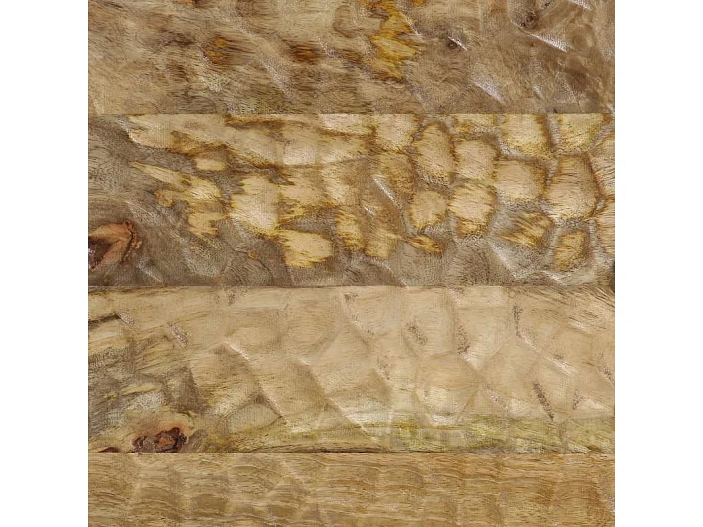Mesa de centro de madera maciza de mango 80x50x40 cm