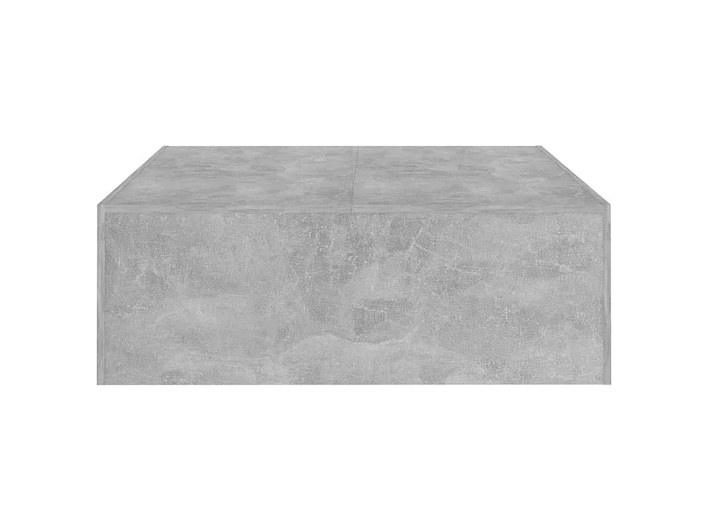 Tavolino da Salotto Grigio Cemento 100x100x35 cm Truciolato