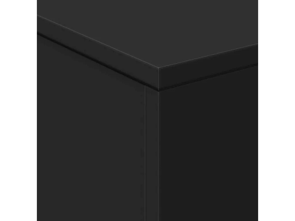 Table basse avec lumières LED noir 50x50x40 cm