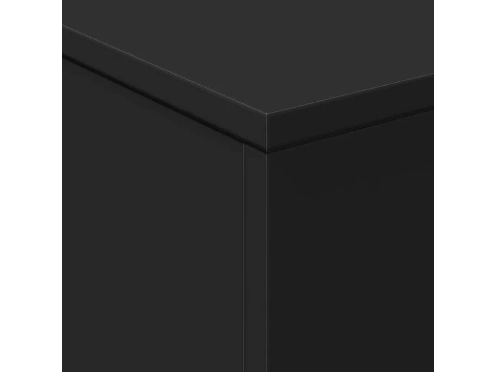 Table basse avec lumières LED noir 50x50x40 cm
