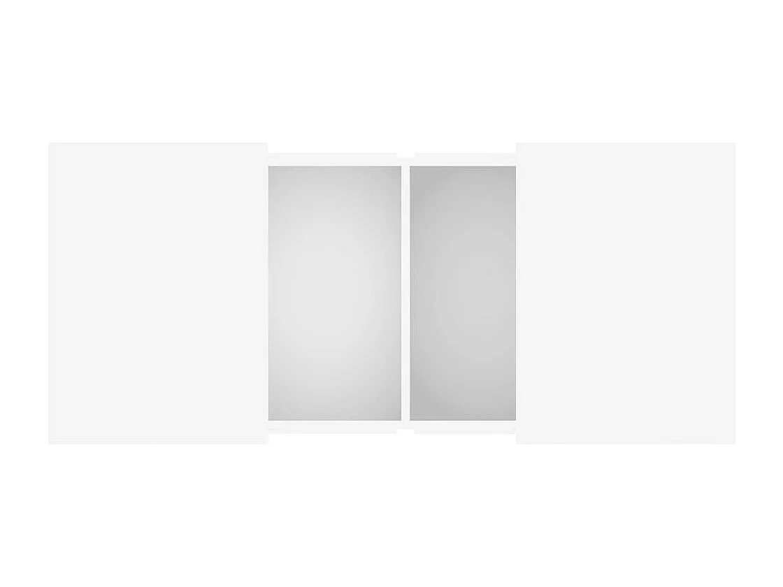 Table basse blanc 80x55x40 cm bois d'ingénierie