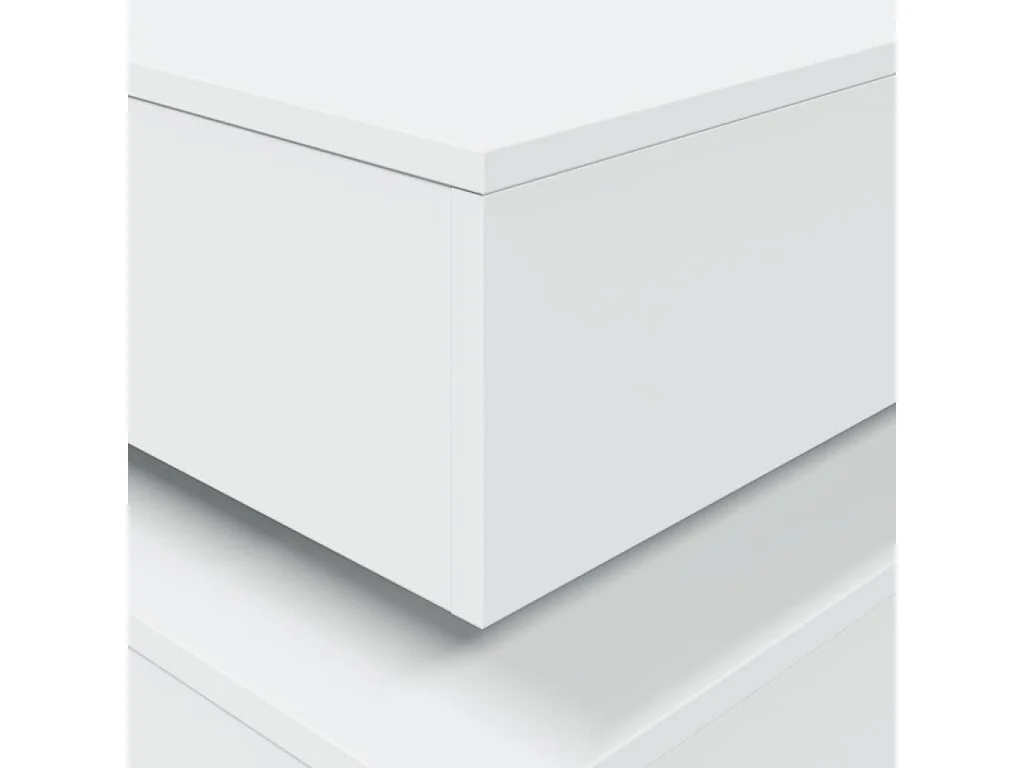 Salontafel met LED-verlichting 50x50x40 cm wit
