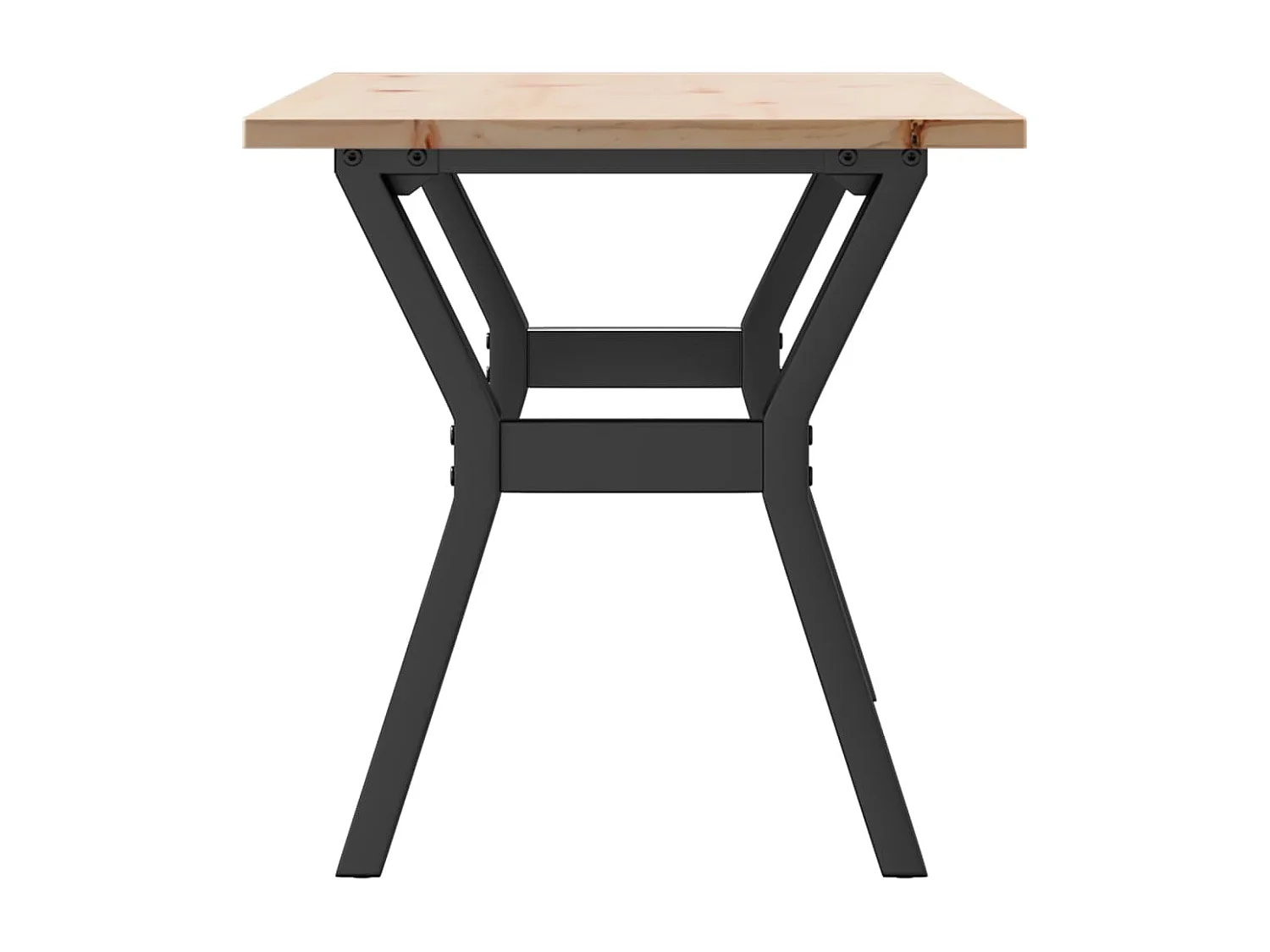 Couchtisch Y-Gestell 100x50x45 cm Massivholz Kiefer & Stahl