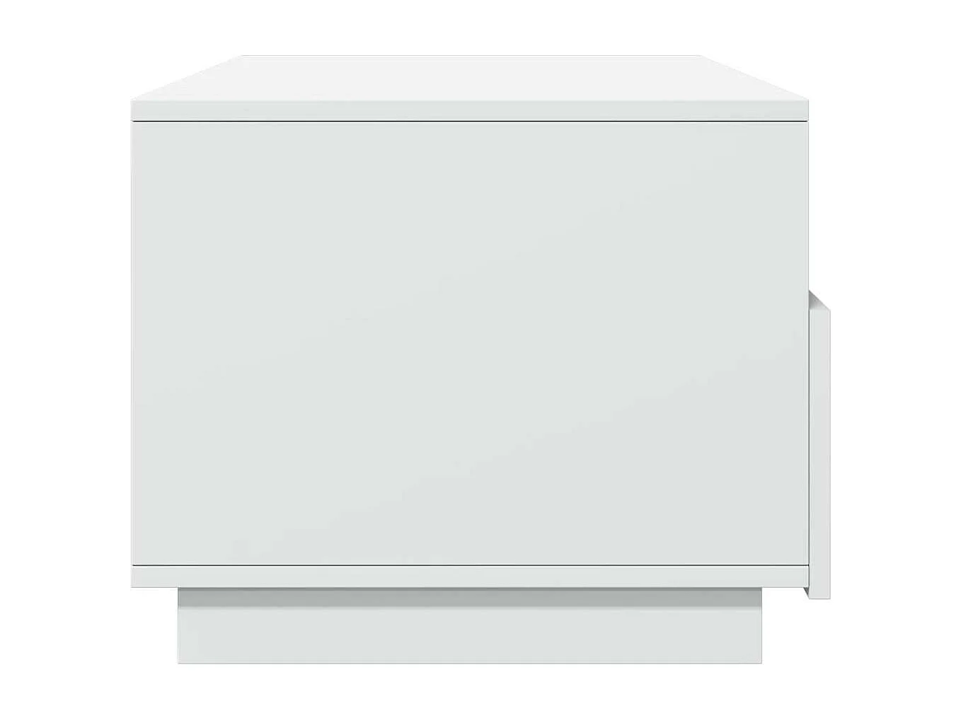 Salontafel met LED-verlichting 90x49x40 cm wit