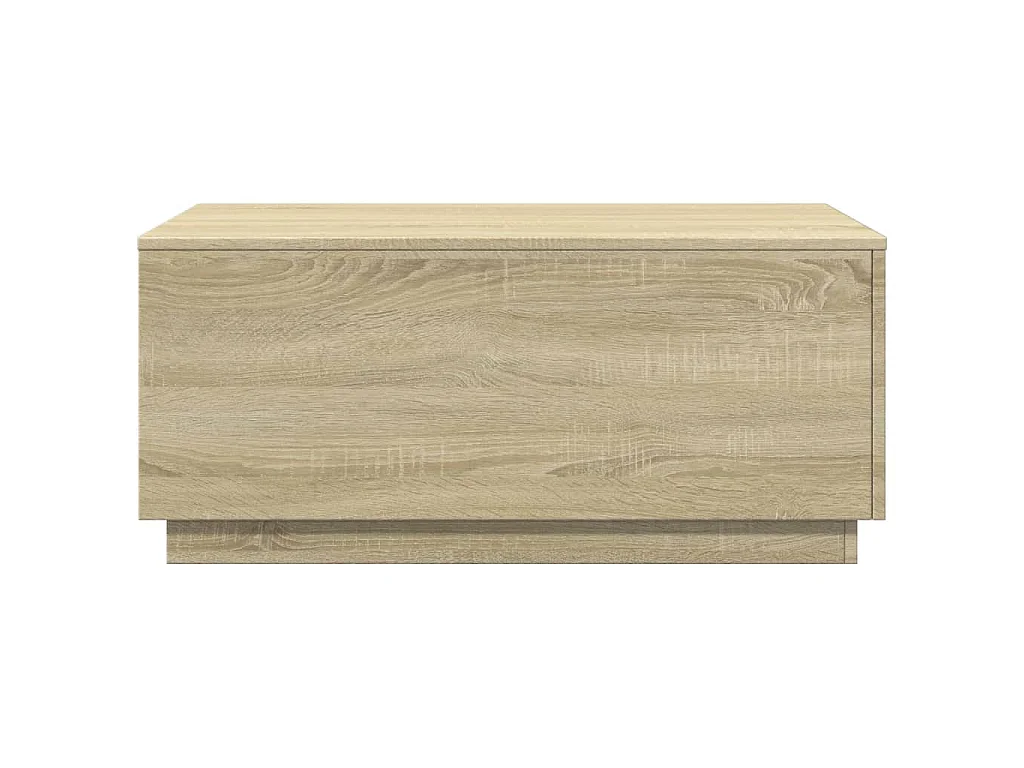 Table basse avec lumières LED chêne sonoma 90x50x40 cm