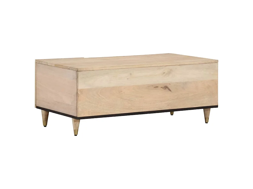 Couchtisch 100x54x40 cm Massivholz Mango