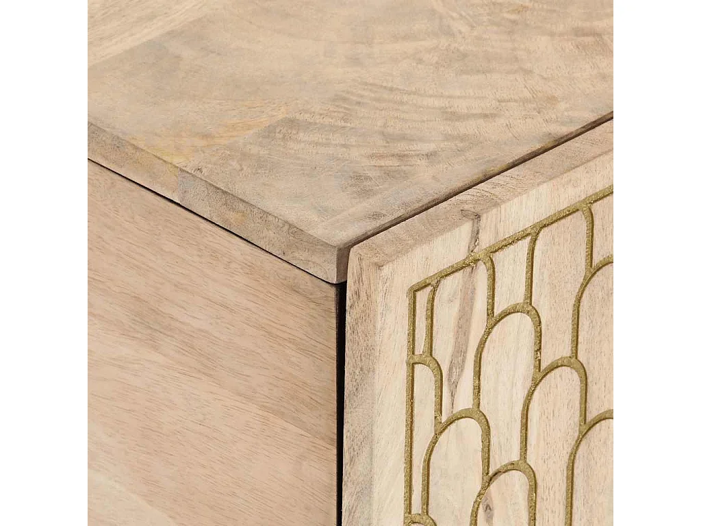 Couchtisch 100x54x40 cm Massivholz Mango