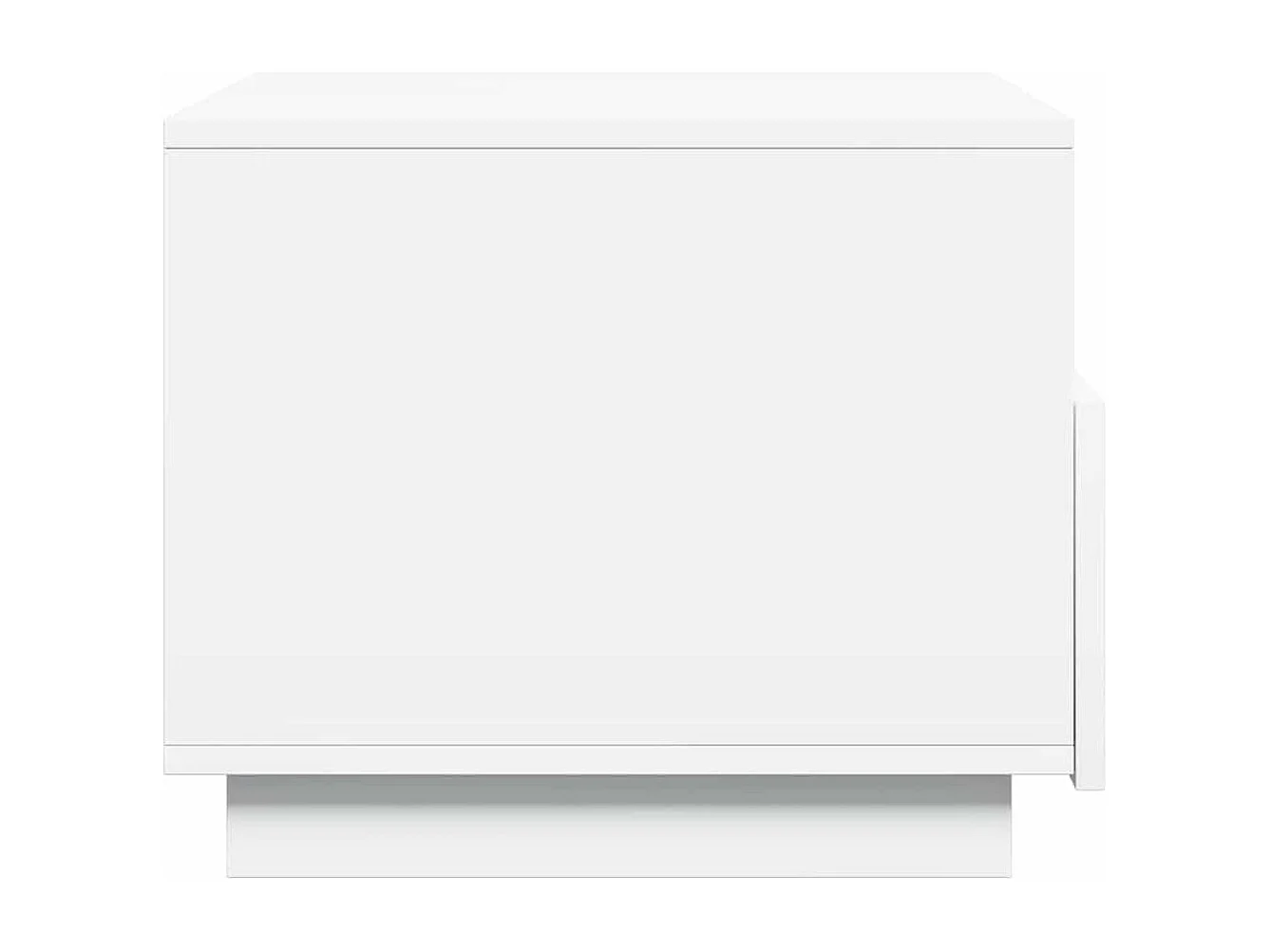 Salontafel met LED-verlichting 50x49x40 cm wit