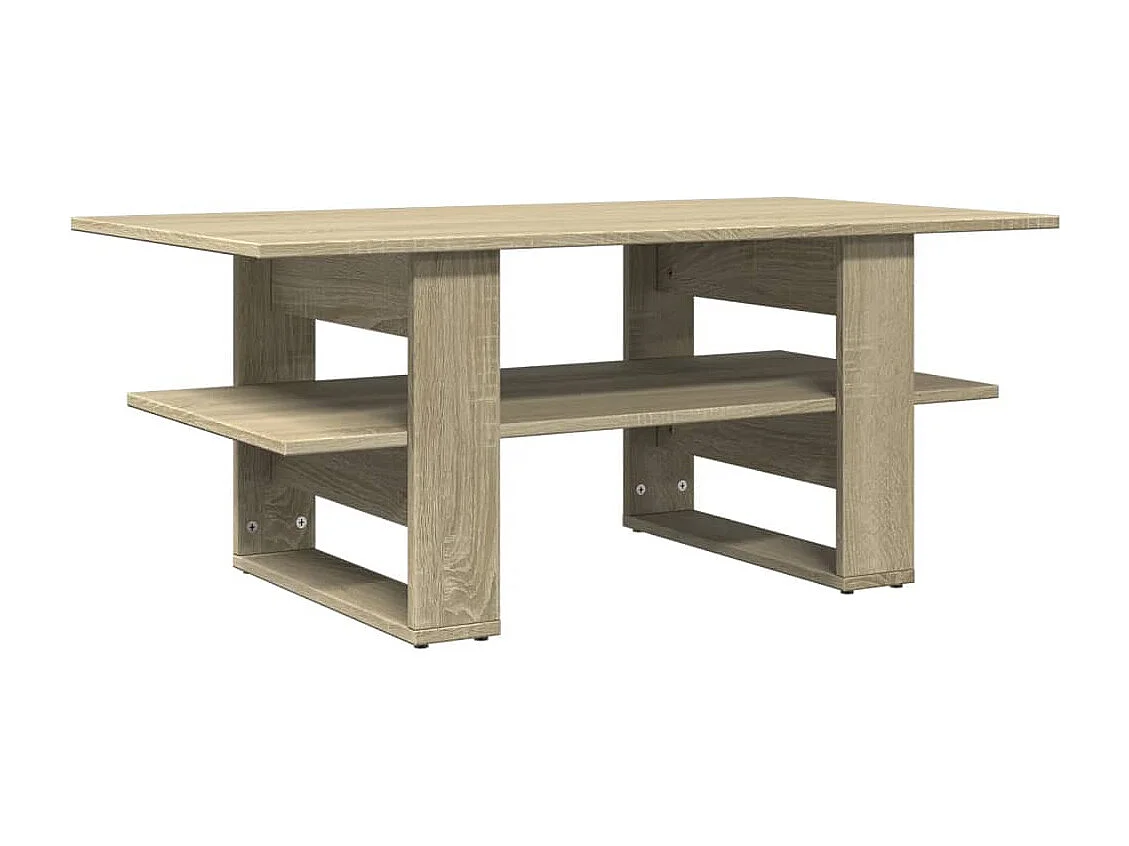 Salontafel 102x55x42 cm bewerkt hout sonoma eikenkleurig