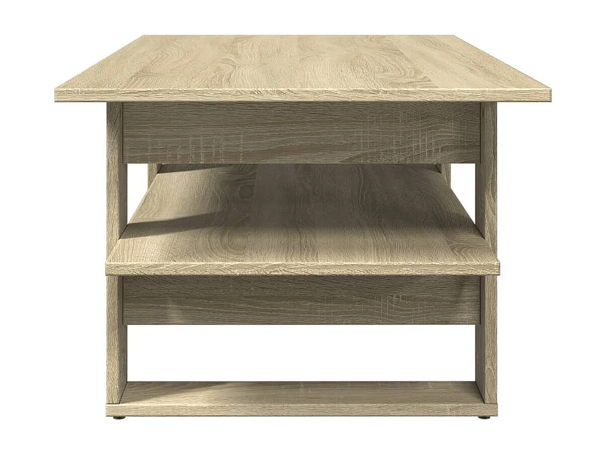 Salontafel 102x55x42 cm bewerkt hout sonoma eikenkleurig