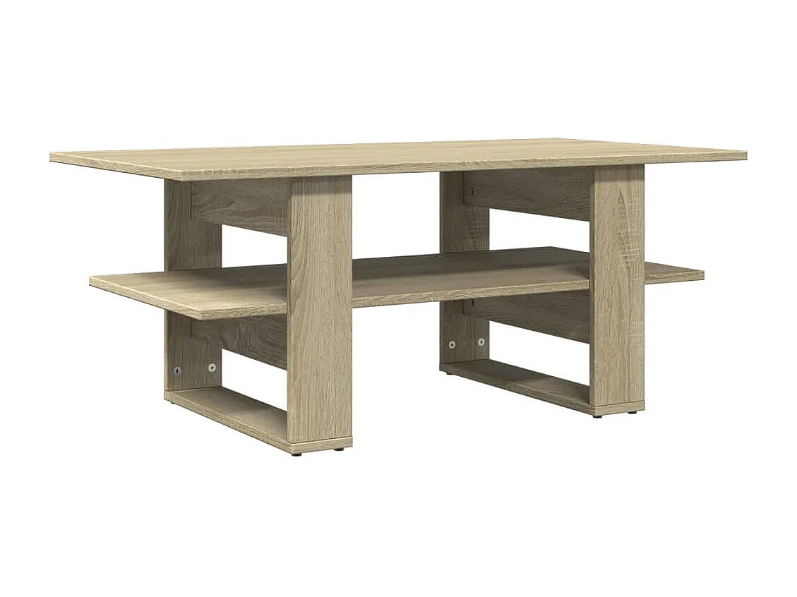 Salontafel 102x55x42 cm bewerkt hout sonoma eikenkleurig