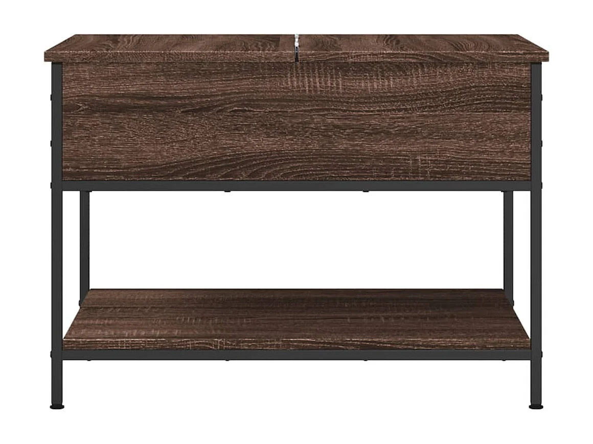 Mesa centro 70x50x50 cm deriv. madeira/metal carvalho castanho