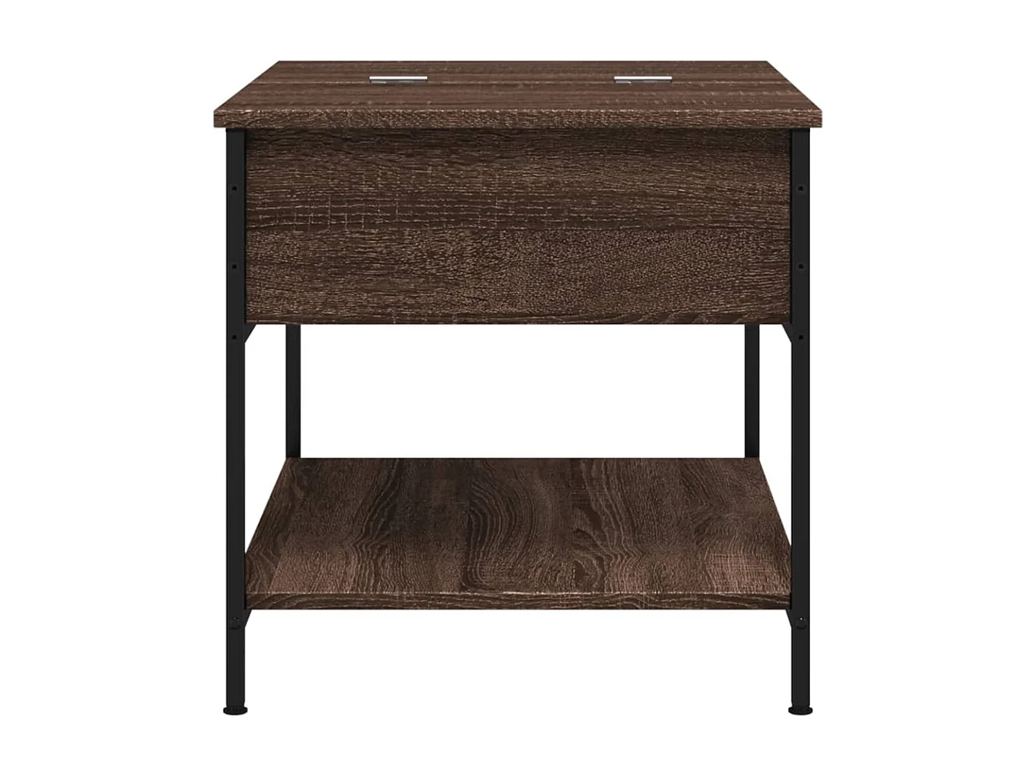 Mesa centro 70x50x50 cm deriv. madeira/metal carvalho castanho