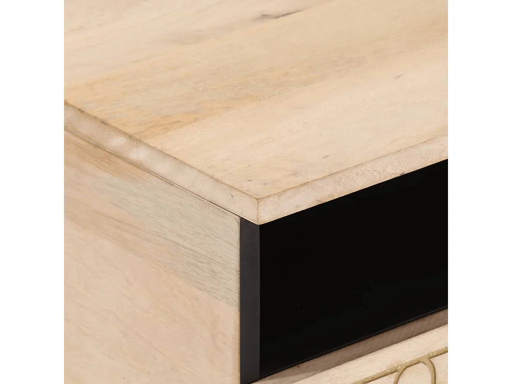 Couchtisch 80x54x40 cm Massivholz Mango