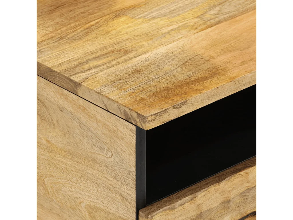 Table basse 80x54x40 cm bois de manguier massif