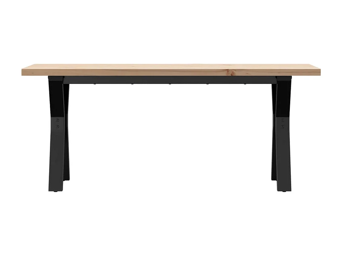 Salontafel Y-frame 110x40x45,5 cm grenenhout en staal