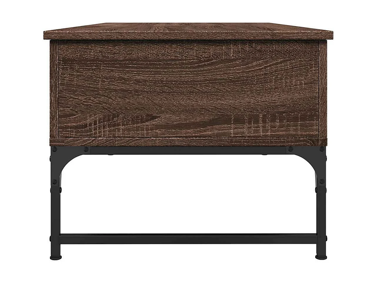 Mesa centro 100x50x40 cm deriv. madeira/metal carvalho castanho