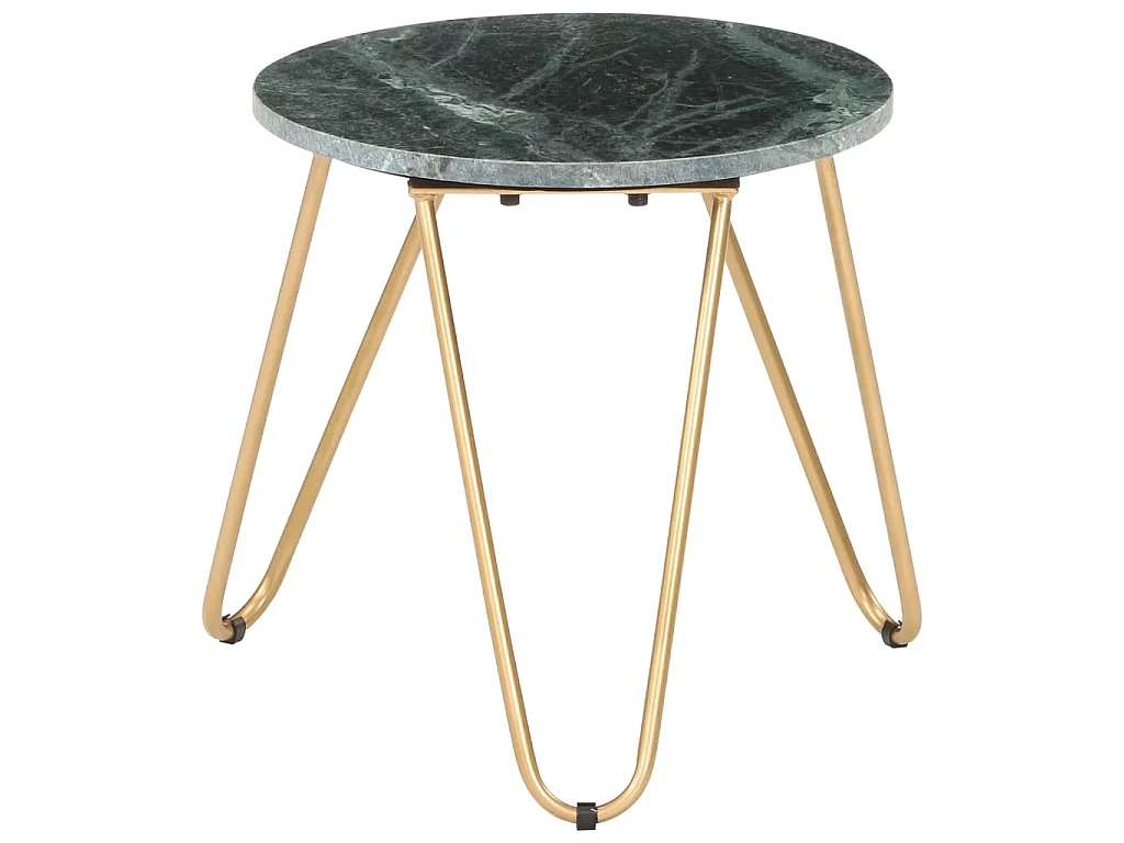 Mesa centro 40x40x40cm pedra genuína textura mármore verde