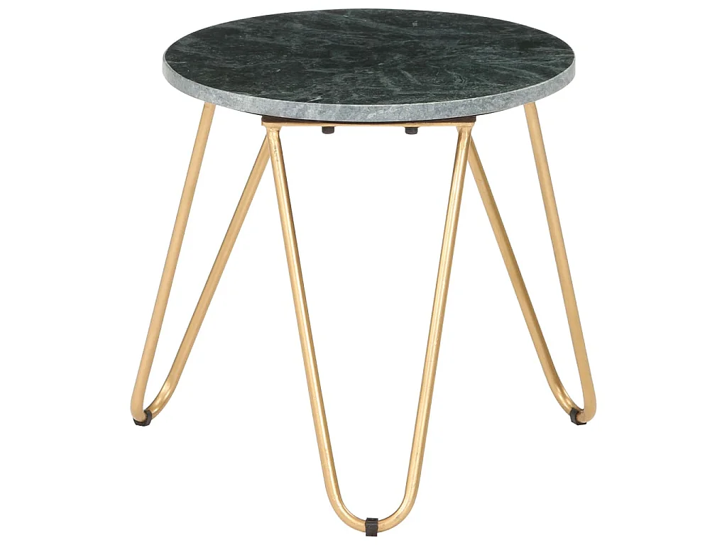 Mesa centro 40x40x40cm pedra genuína textura mármore verde