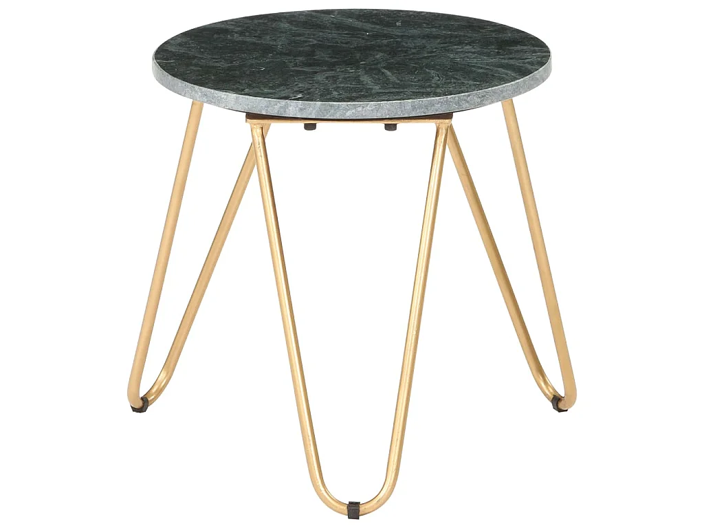 Mesa centro 40x40x40cm pedra genuína textura mármore verde