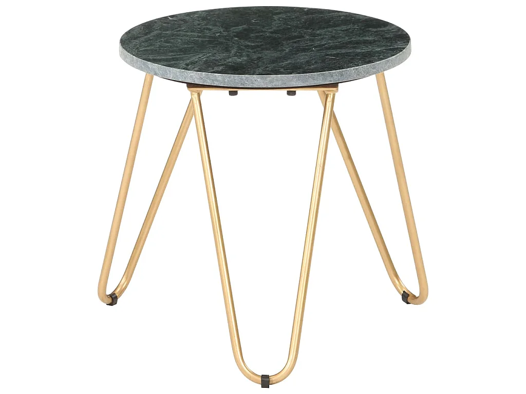Mesa centro 40x40x40cm pedra genuína textura mármore verde