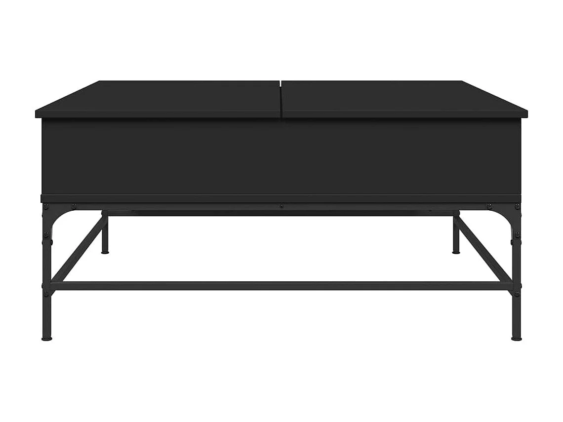 Mesa de centro 95x95x45 cm derivados de madeira/metal preto
