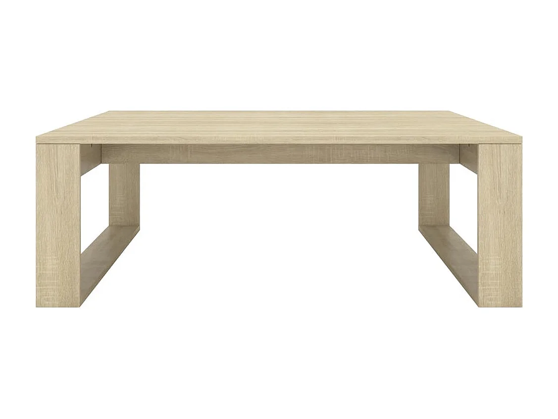 Salontafel 100x100x35 cm bewerkt hout sonoma eikenkleurig