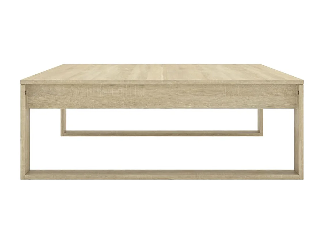 Salontafel 100x100x35 cm bewerkt hout sonoma eikenkleurig