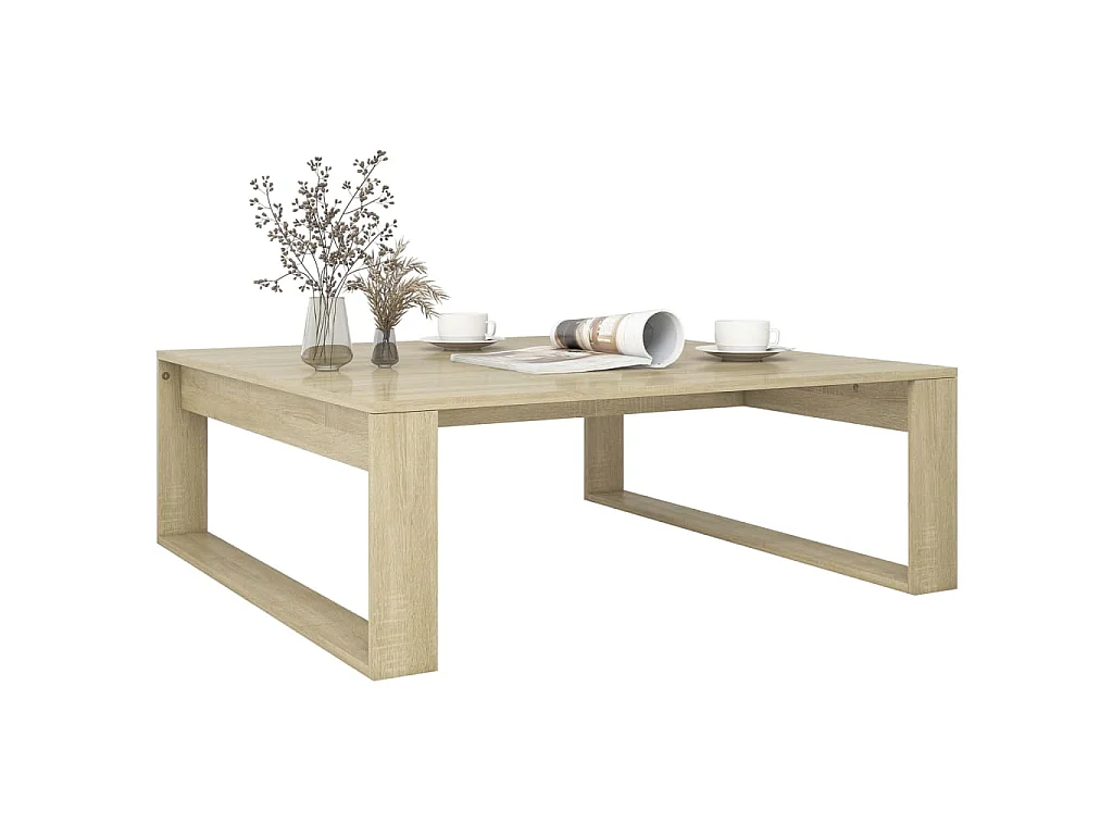 Tavolino Salotto Rovere Sonoma 100x100x35cm Truciolato