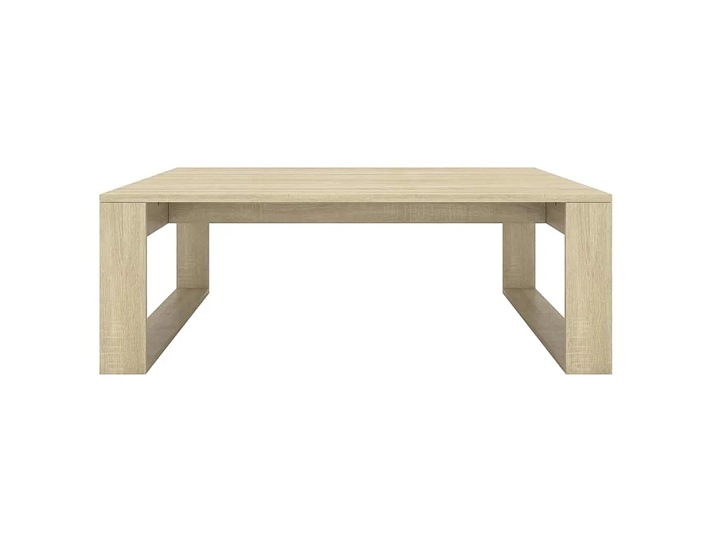 Salontafel 100x100x35 cm bewerkt hout sonoma eikenkleurig