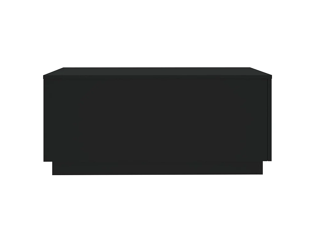 Tavolino da Soggiorno con Luci LED Nero 90x50x40 cm