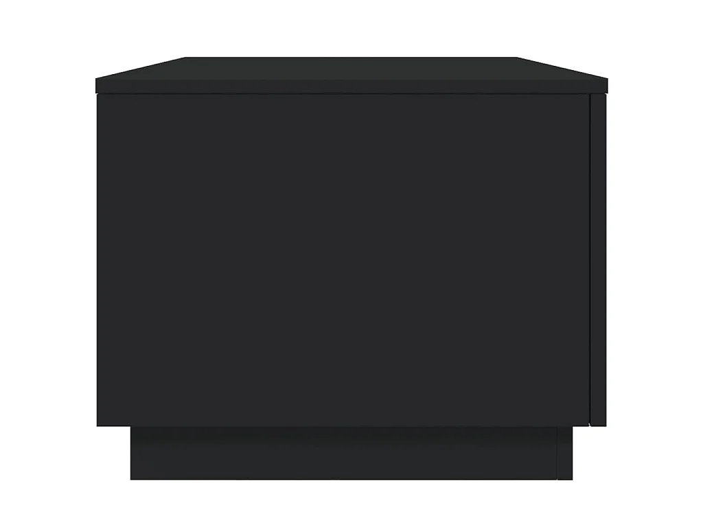 Tavolino da Soggiorno con Luci LED Nero 90x50x40 cm