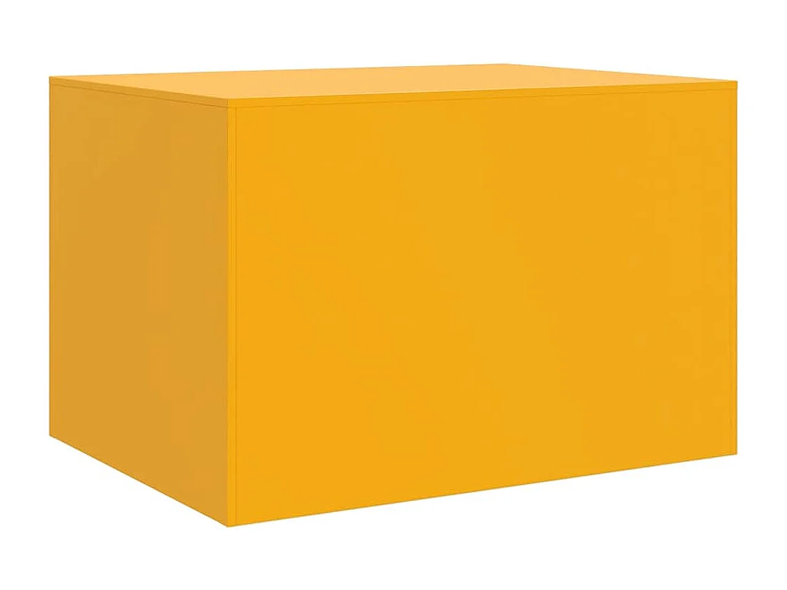 Couchtisch Senfgelb 67x50x44 cm Stahl