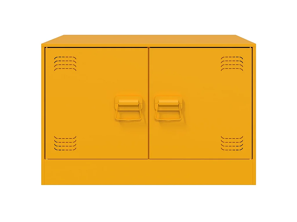 Table basse Jaune moutarde 67x50x44 cm acier