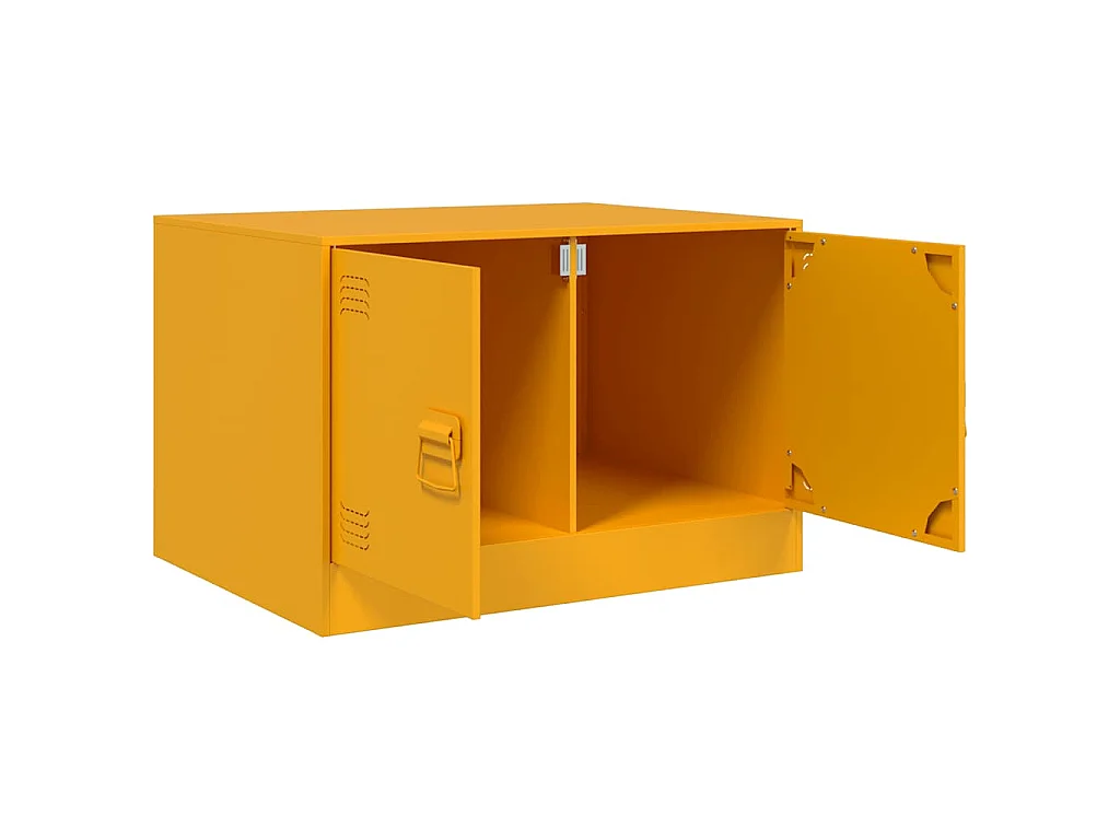 Table basse Jaune moutarde 67x50x44 cm acier
